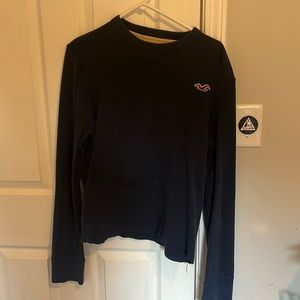 Hollister mens small waffle navy shirt